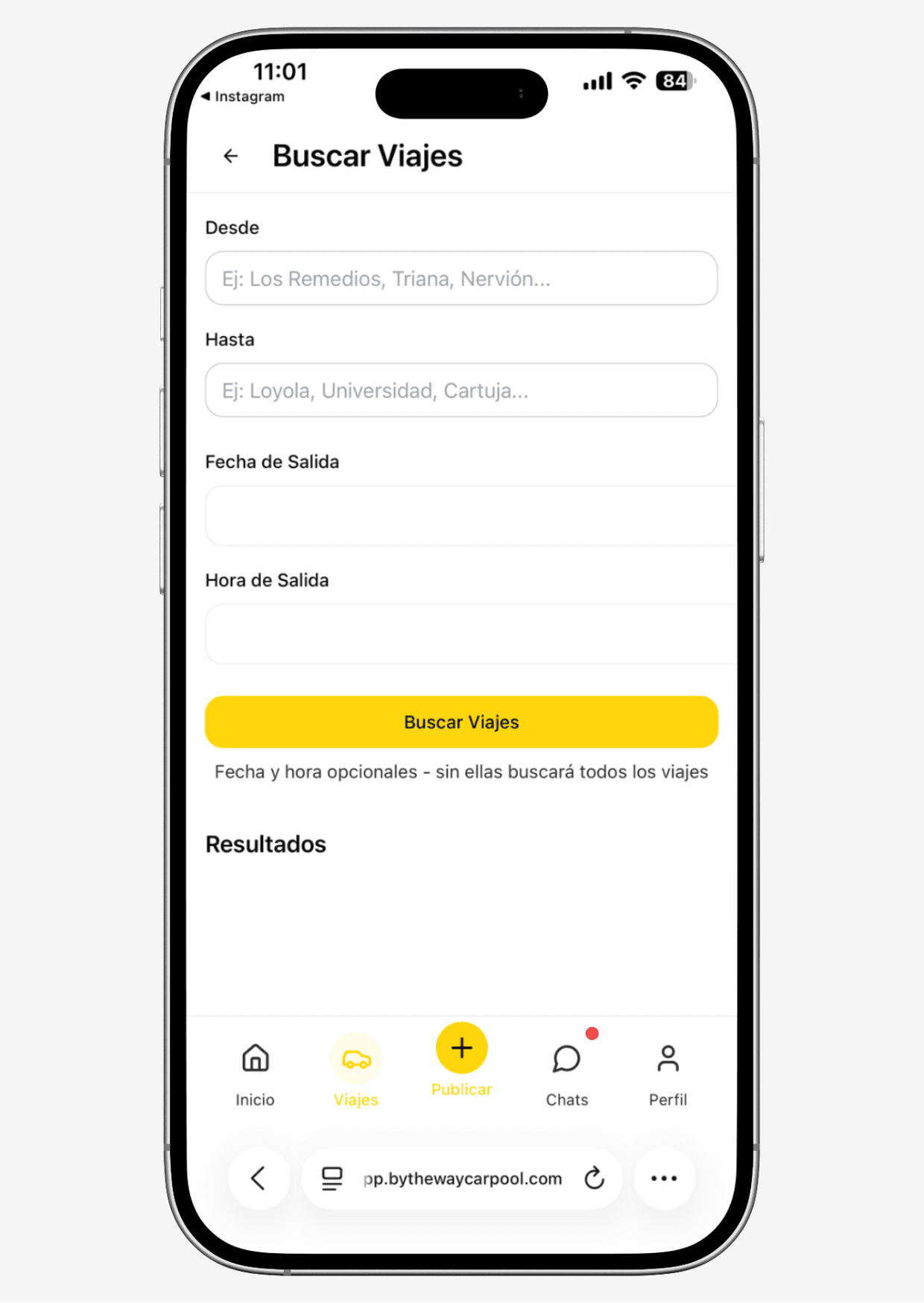 Busca viajes como pasajero